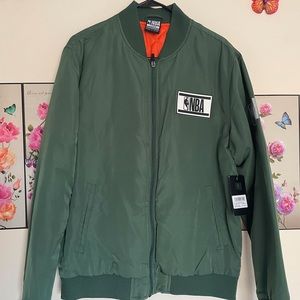 Mens NBA military green coat jacket New with tags